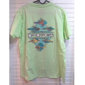 Columbia PFG‎ La Ment Reily Tshirt Men's Large Mint Green Fishing Outdoor Tee